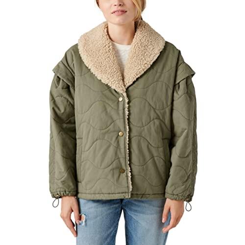 Lucky brand quilted bomber jacket best sale