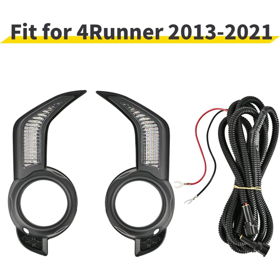 【並行輸入品】GELTTULU LED デイタイム ランニングライトキット トヨタ 4Runner 2013-2021 DRL フロントフォグ ウィンの画像