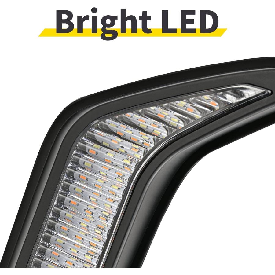 【並行輸入品】GELTTULU LED デイタイム ランニングライトキット トヨタ 4Runner 2013-2021 DRL フロントフォグ ウィンの画像