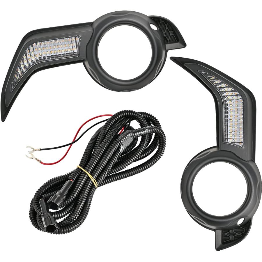 【並行輸入品】GELTTULU LED デイタイム ランニングライトキット トヨタ 4Runner 2013-2021 DRL フロントフォグ ウィンの画像