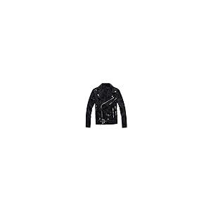 【並行輸入品】Youllyuu Mens Designer Zipper Denim Jacket Hip Hop Punk Denim Coの画像
