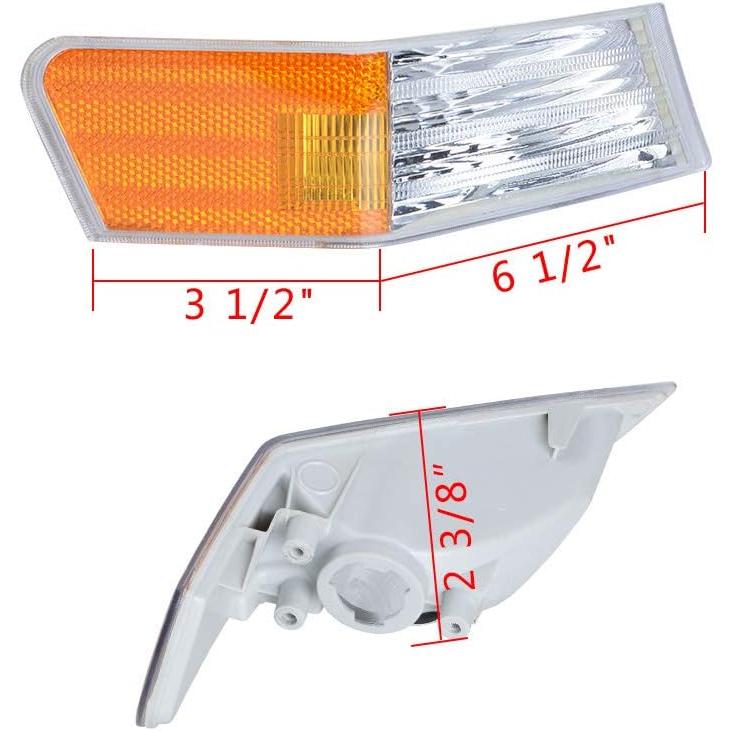 【並行輸入品】Pair Turn Signal Light Lamp Cover Marker Corner Lights Compatible Foの画像