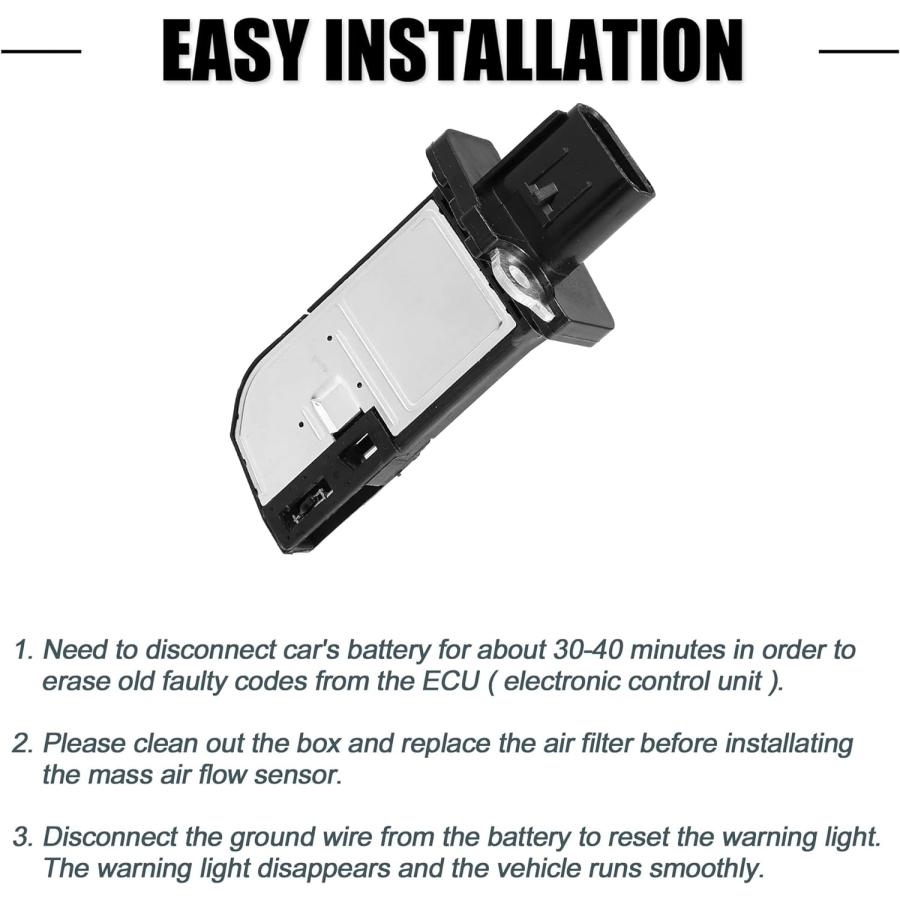 X AUTOHAUX 8V21-12B579-AA Car Mass Air Flow Sensor Meter for Ford Fiesta ST180 MK7 1.6 2013 2014 2015 2016 2017 for Ford Edge Explorer MKZ for Must｜good-face｜04