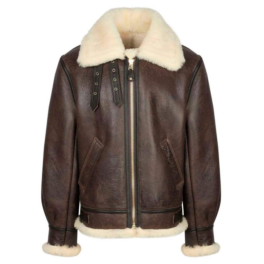 90sVINTAGE AVIATOR B-3タイプ フライトジャケット M 並行輸入品】Men's B 3 WWII Flying Aviator Bomber Shearling