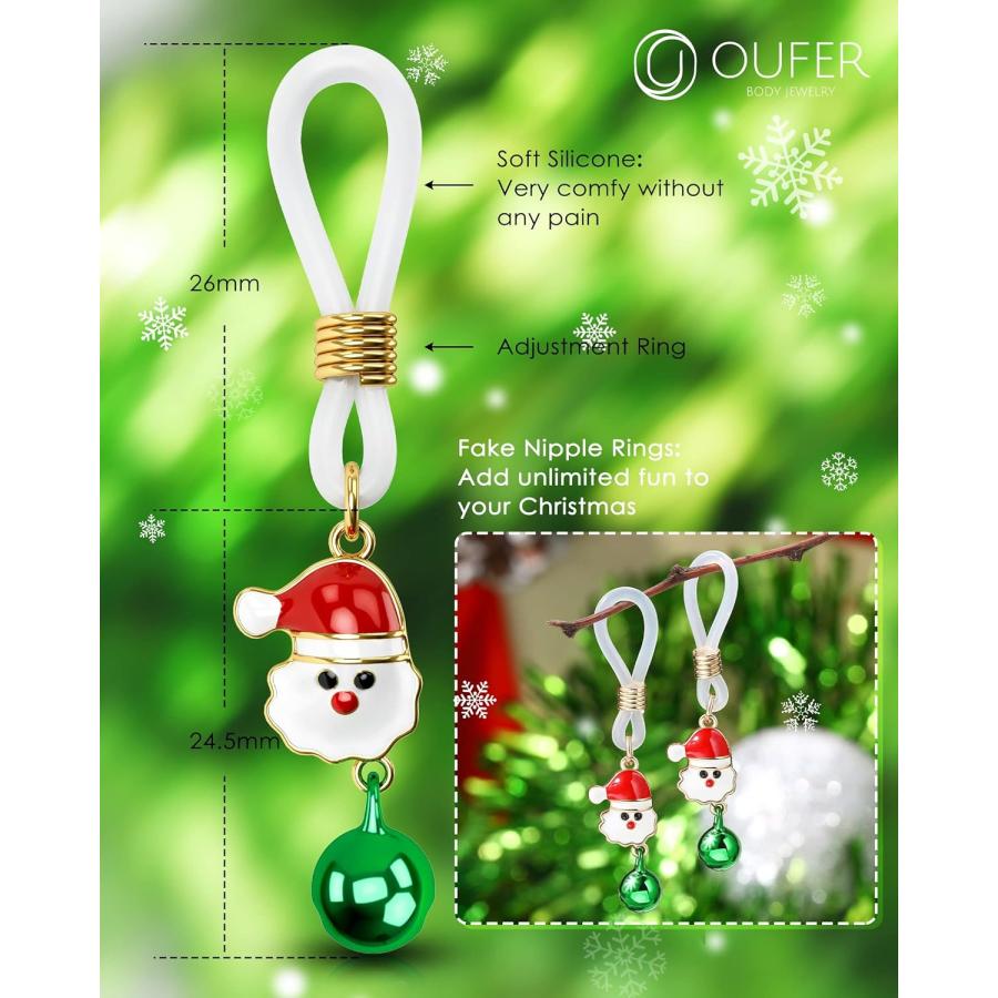 並行輸入品】OUFER フェイクニップルピアスジュエリー クリスマス 非