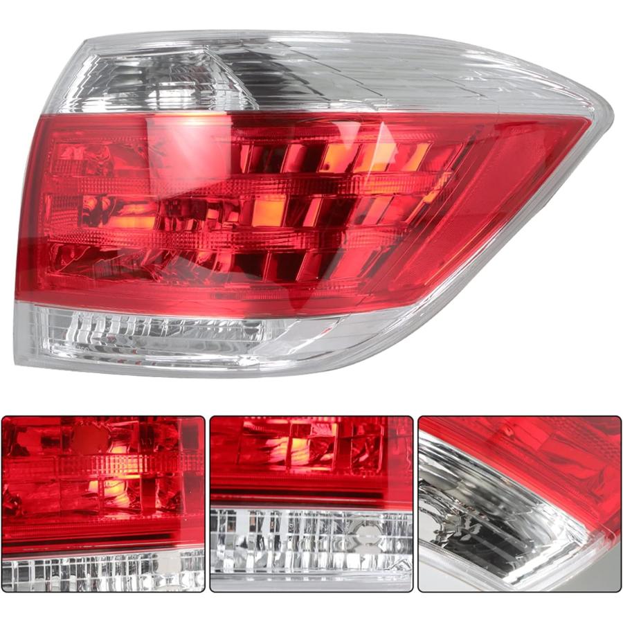 【並行輸入品】labwork 助手席側テールライト 交換用 2011-2013 トヨタ ハイランダー リアテールランプ ブレーキランプ アセンブリ Rの画像