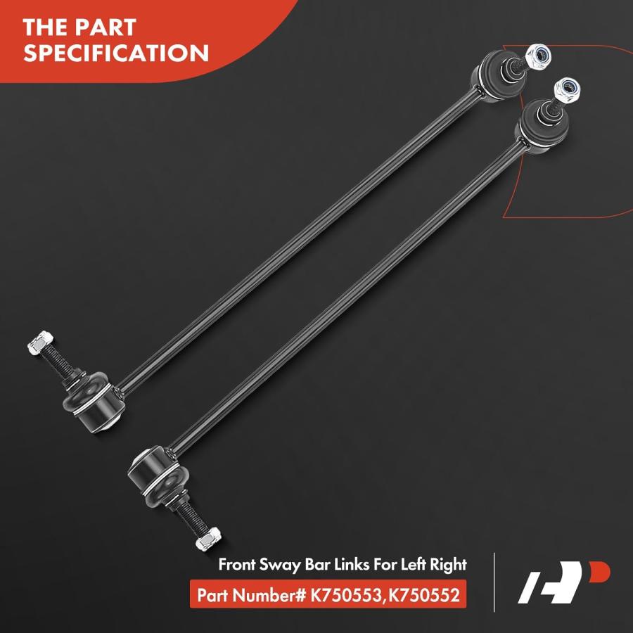 【並行輸入品】A-Premium 10Pcs Front Suspension Kit  Lower Control Arm Sway Bar Linの画像