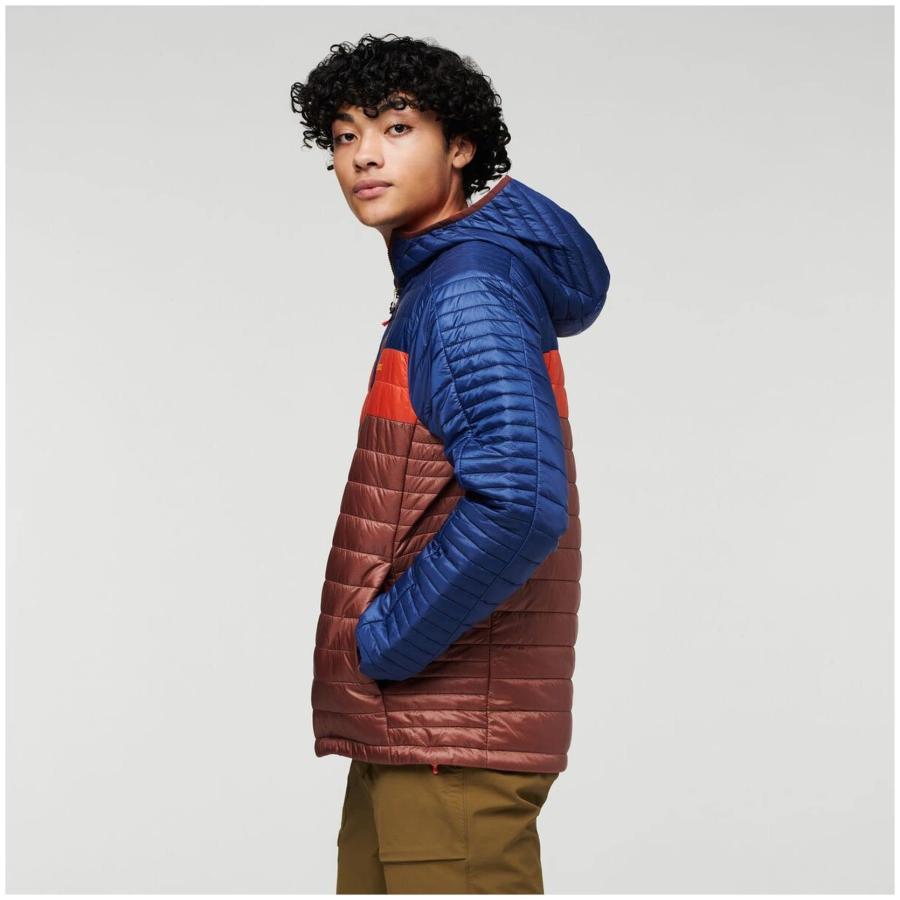 【並行輸入品】Cotopaxi Capa Insulated Hooded Jacket   Men's Chestnut & Maritimの画像
