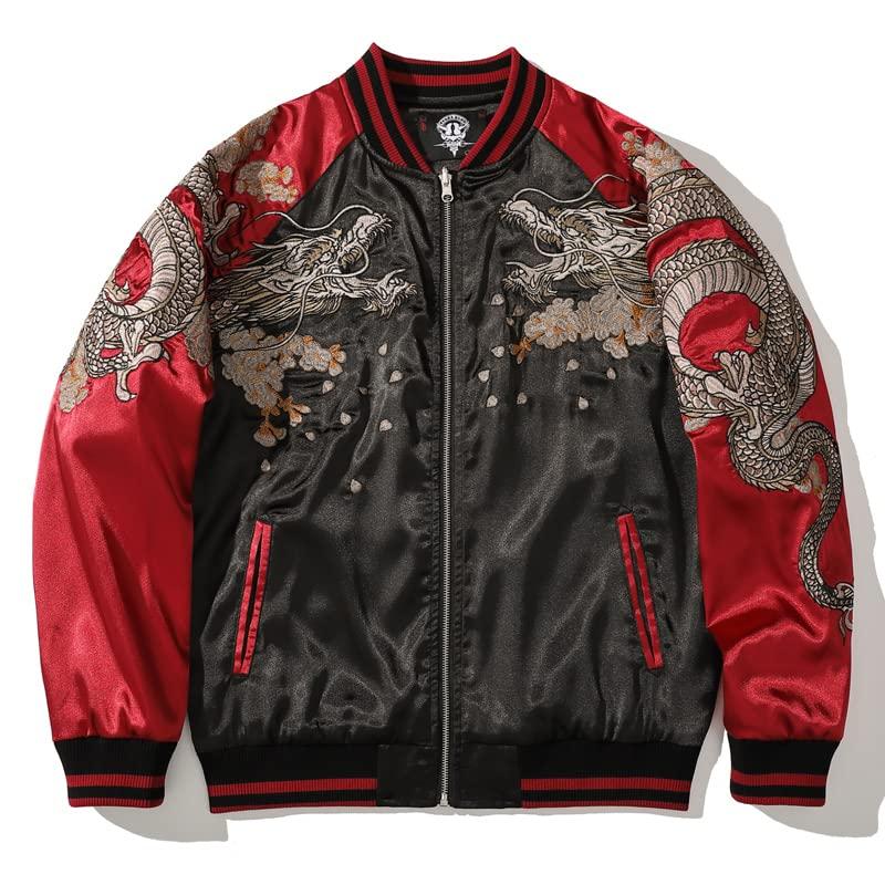 【並行輸入品】Autumn Yokosuka Embroidery Chinese Suzaku Jacket Men's And Womenの画像
