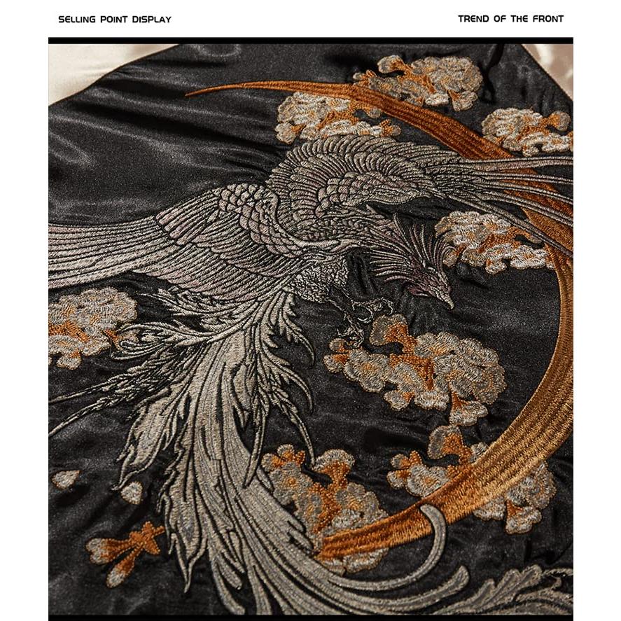 【並行輸入品】Autumn Yokosuka Embroidery Chinese Suzaku Jacket Men's And Womenの画像