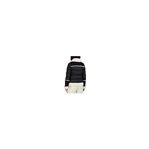 【並行輸入品】TAHARI Womens Selena Faux Shearling Short Puffer Jacket Black Mの画像