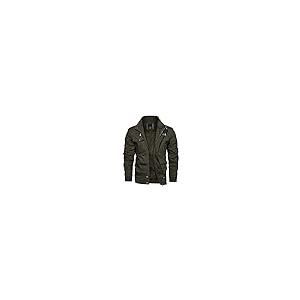 【並行輸入品】Autumn Winter Fleece Jacket Men Windbreaker Casual Pilot Coat Thの画像