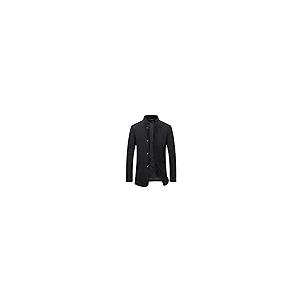 【並行輸入品】n/a Winter Woolen Jacket Men Double Collar Thick Trench Coat Menの画像