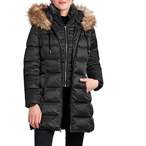 【並行輸入品】LAUNDRY BY SHELLI SEGAL Womens Satin Cold Weather Puffer Jacketの画像