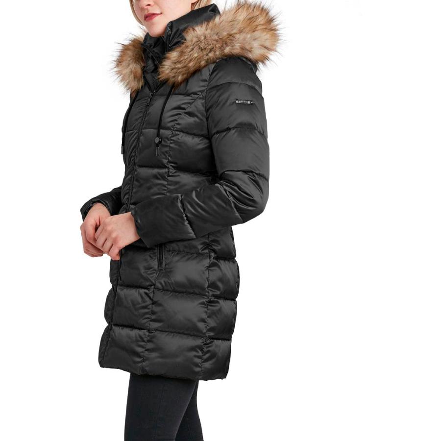 【並行輸入品】LAUNDRY BY SHELLI SEGAL Womens Satin Cold Weather Puffer Jacketの画像