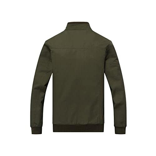 【並行輸入品】smawell Mens Canvas Jacket Lightweight Zip Up Jacket For Mens Caの画像