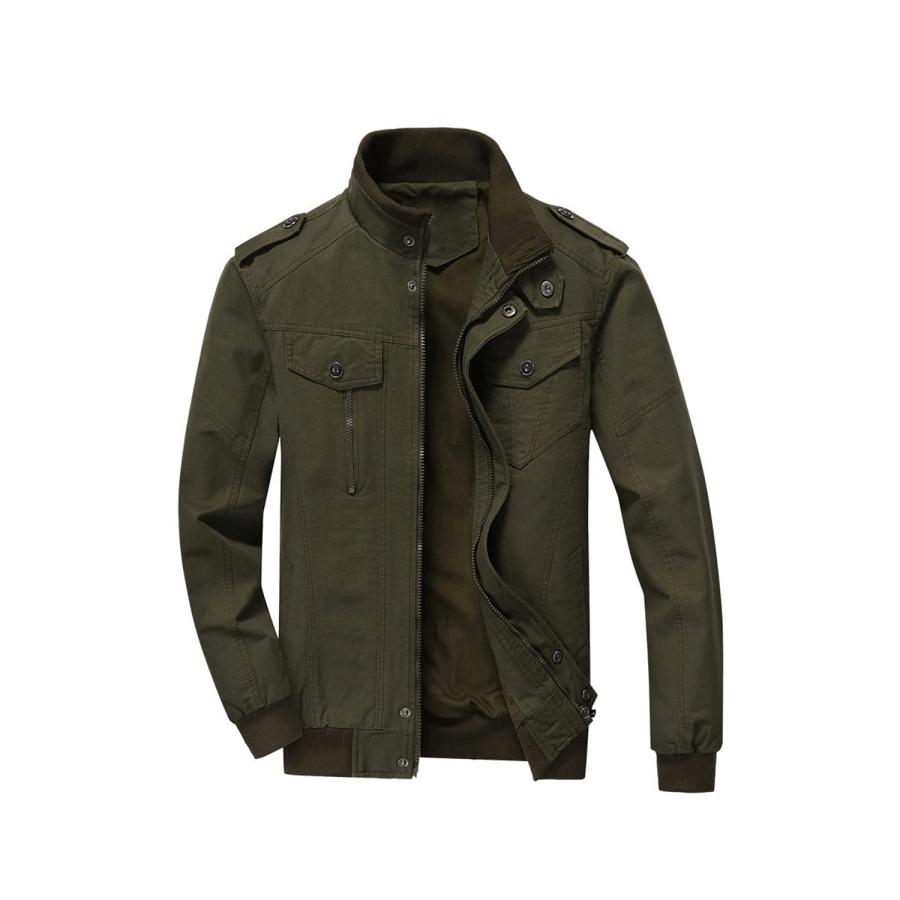 【並行輸入品】smawell Mens Canvas Jacket Lightweight Zip Up Jacket For Mens Caの画像