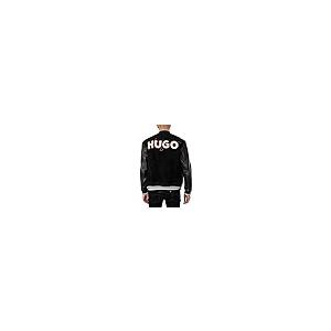 【並行輸入品】HUGO Men's Laars Varsity Style Bomber Jackets, Black, Lの画像