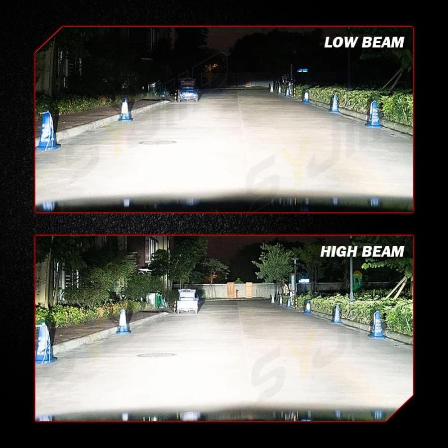 【並行輸入品】SYJIIP TAHOE LEDヘッドライト 9005 ハイビーム H11 ロービーム 5202 LED フォグランプセット 20000_4