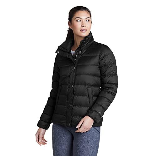 【並行輸入品】Eddie Bauer Women's StratusTherm Down Jacket, Black, Medium, Talの画像