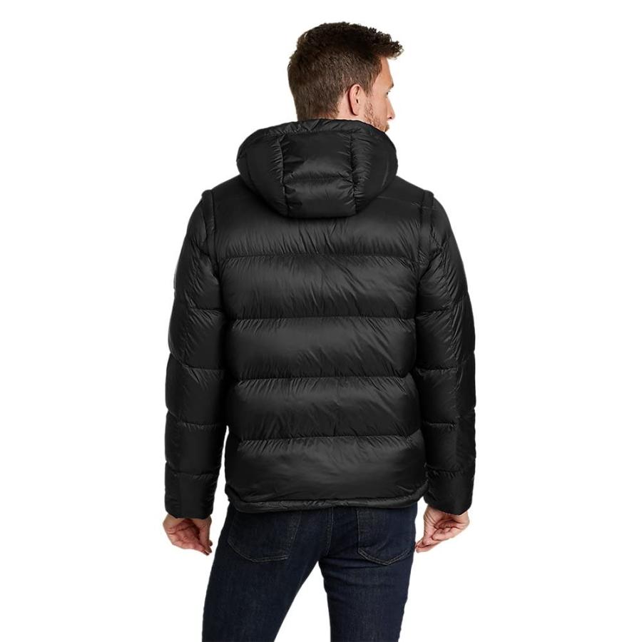 【並行輸入品】Eddie Bauer Men's StratusTherm Modular Down Jacket, Black, Largeの画像
