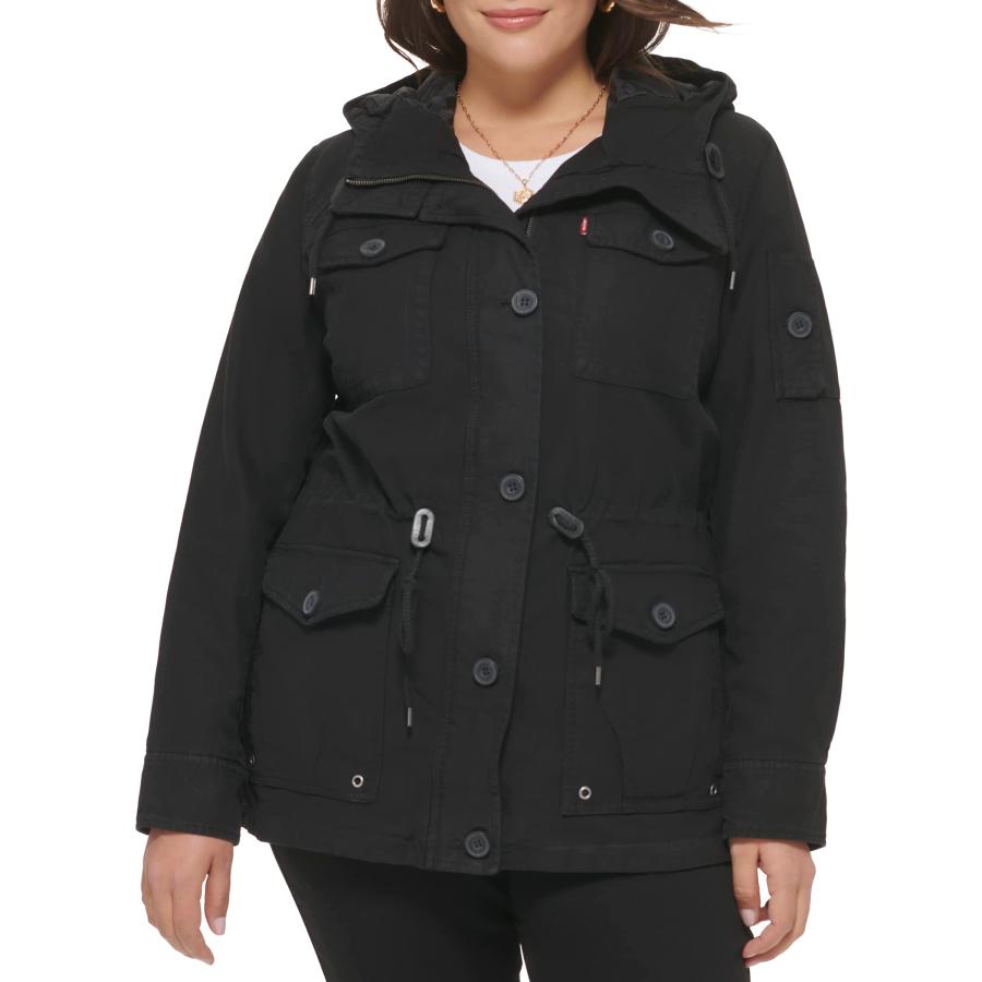 Levis Womens Lightweight Cotton Field Jacket Navy Size Small