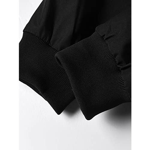 【並行輸入品】BEEOME 2022 Men's Casual Jackets Solid Zip Up Black Jacket Fallの画像