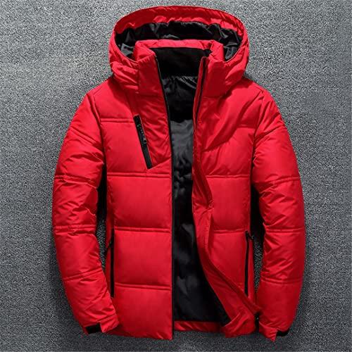 【並行輸入品】Down Jacket Men White Duck Down Jacket Hooded Outdoor Thick Warmの画像