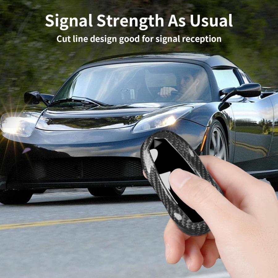 並行輸入品】T-carbon テスラキーフォブカバー Tesla Model 3