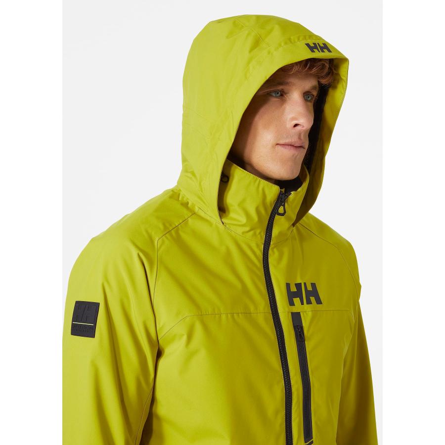 【並行輸入品】Helly Hansen Mens HP Racing LIFAloft Hooded Jacket, 452 Bright Mの画像