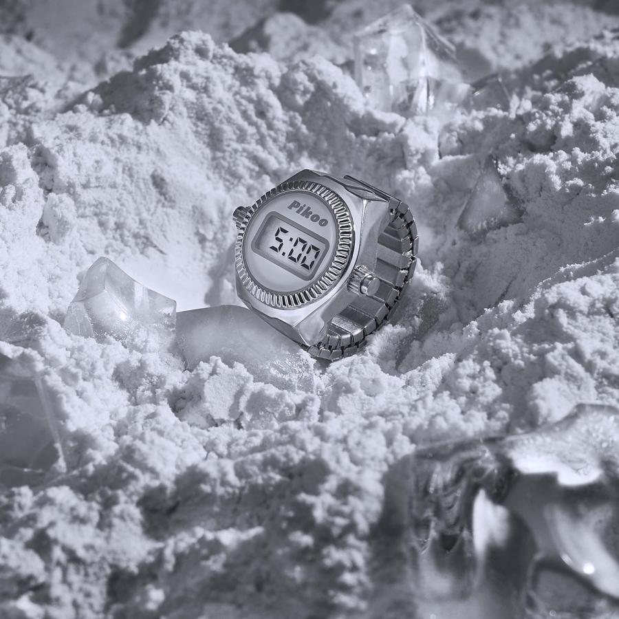 【並行輸入品】Pikoo: Digital Ring Watch w/Time & Date One Size Fits All (2nd ...
