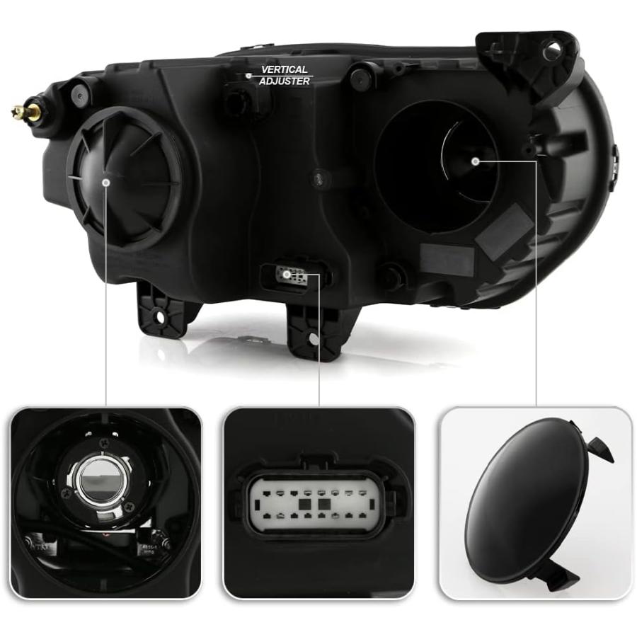 【並行輸入品】ACANII - [ハロゲン エアダクトモデルなし] 2015-2022 Dodge Challenger LED DRL プロジェクタの画像