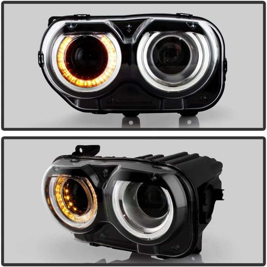 【並行輸入品】ACANII - [ハロゲン エアダクトモデルなし] 2015-2022 Dodge Challenger LED DRL プロジェクタの画像