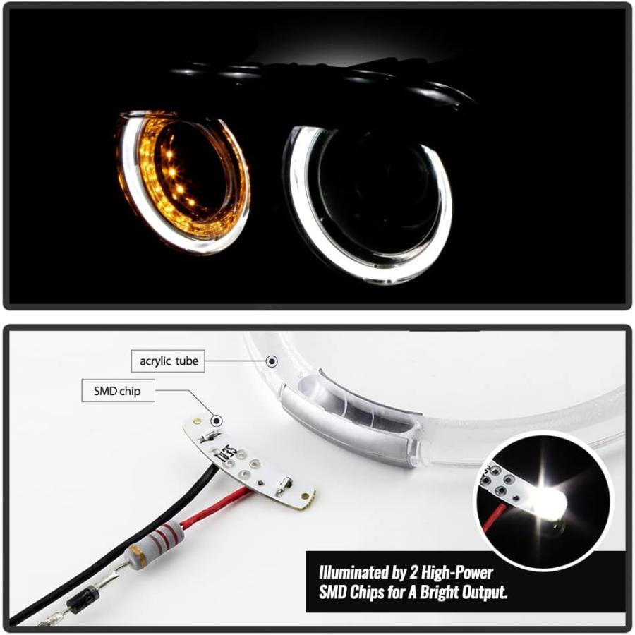【並行輸入品】ACANII - [ハロゲン エアダクトモデルなし] 2015-2022 Dodge Challenger LED DRL プロジェクタの画像