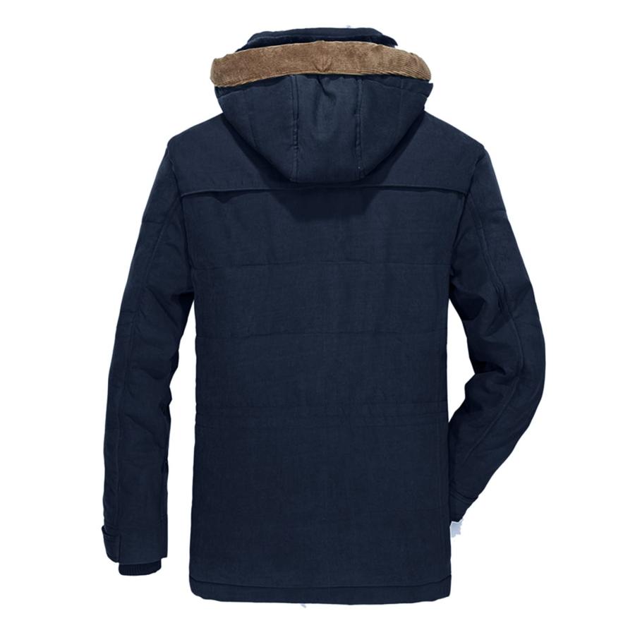 【並行輸入品】TOWMUS Men's Winter Coat Puffer Jacket Thicken Warm Fur Down Parの画像