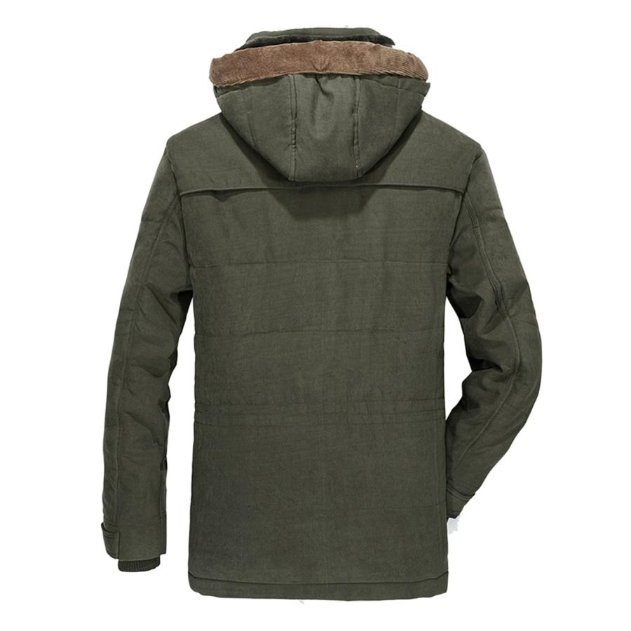 【並行輸入品】TOWMUS Men's Winter Coat Puffer Jacket Thicken Warm Fur Down Parの画像