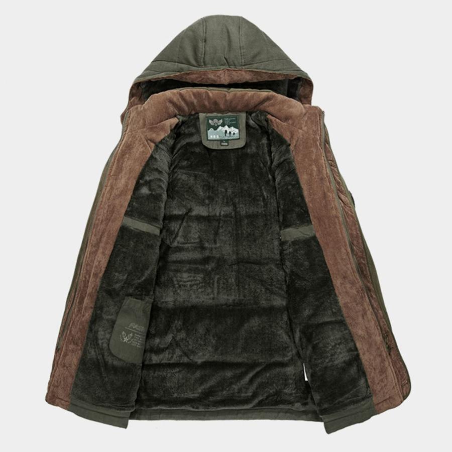 【並行輸入品】TOWMUS Men's Winter Coat Puffer Jacket Thicken Warm Fur Down Parの画像