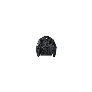 【並行輸入品】HSQIBAOER Bomber Jacket Chest Pocket Techwear For Men Punk Hip Hの画像