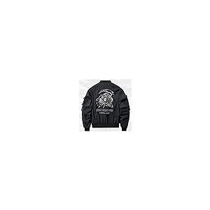 【並行輸入品】HSQIBAOER Bomber Jacket Chest Pocket Techwear For Men Punk Hip Hの画像