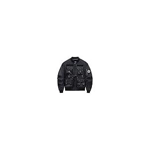 【並行輸入品】HSQIBAOER Cyberpunk Bomber Jacket Multi Pockets Cargo Zipper Blaの画像