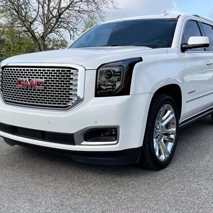 【並行輸入品】SlickMod プレカット ビニール スモークティント 2015-2020 GMC Yukon | Yukon XL ヘッドライト(3_2