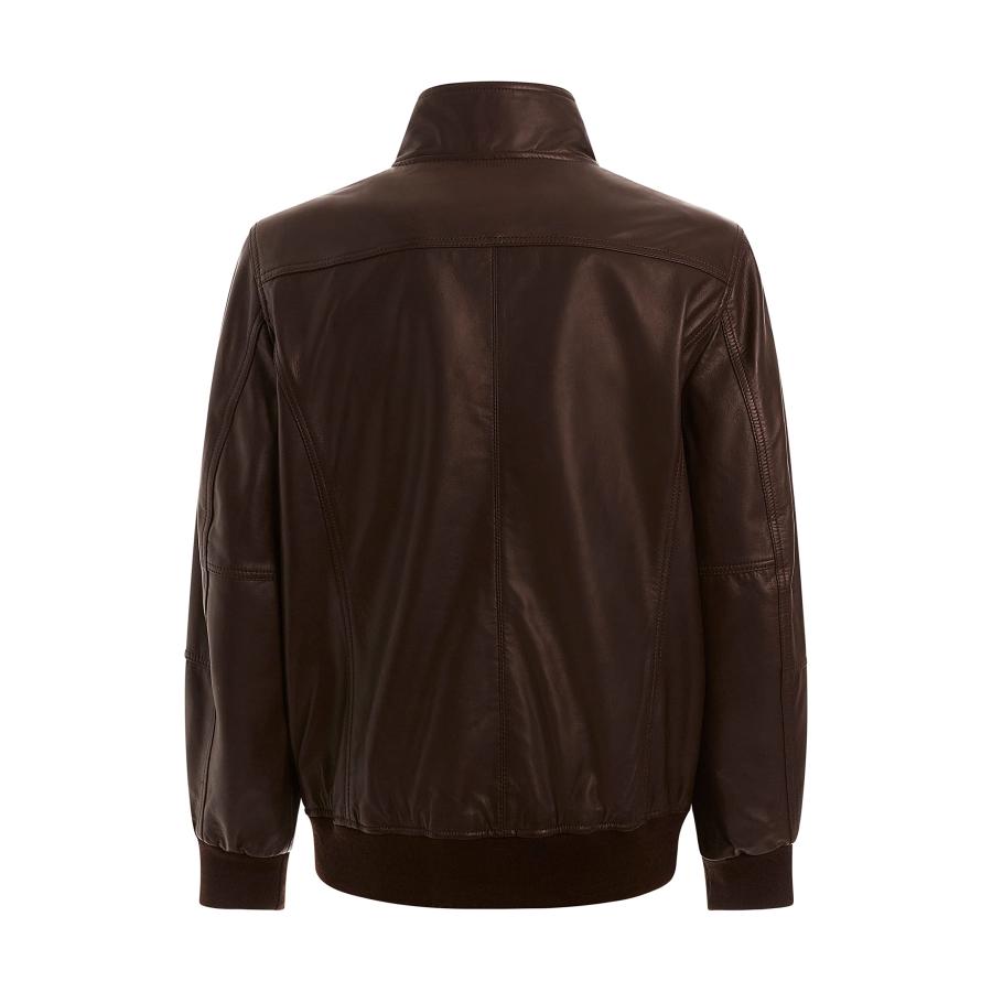 【並行輸入品】GUESS Men's Soft Leather Jacket, Bark Brown, Extra Extra Largeの画像