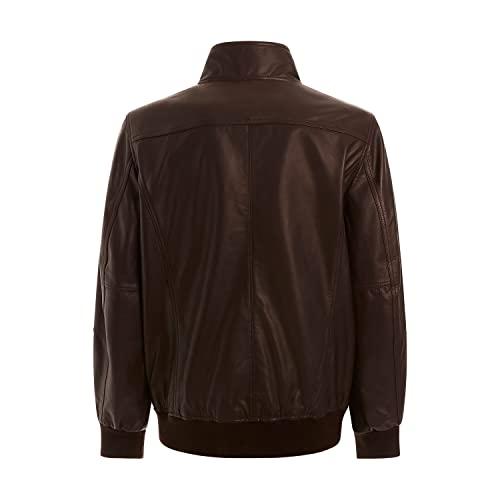 【並行輸入品】GUESS Men's Soft Leather Jacket, Bark Brown, Extra Extra Largeの画像