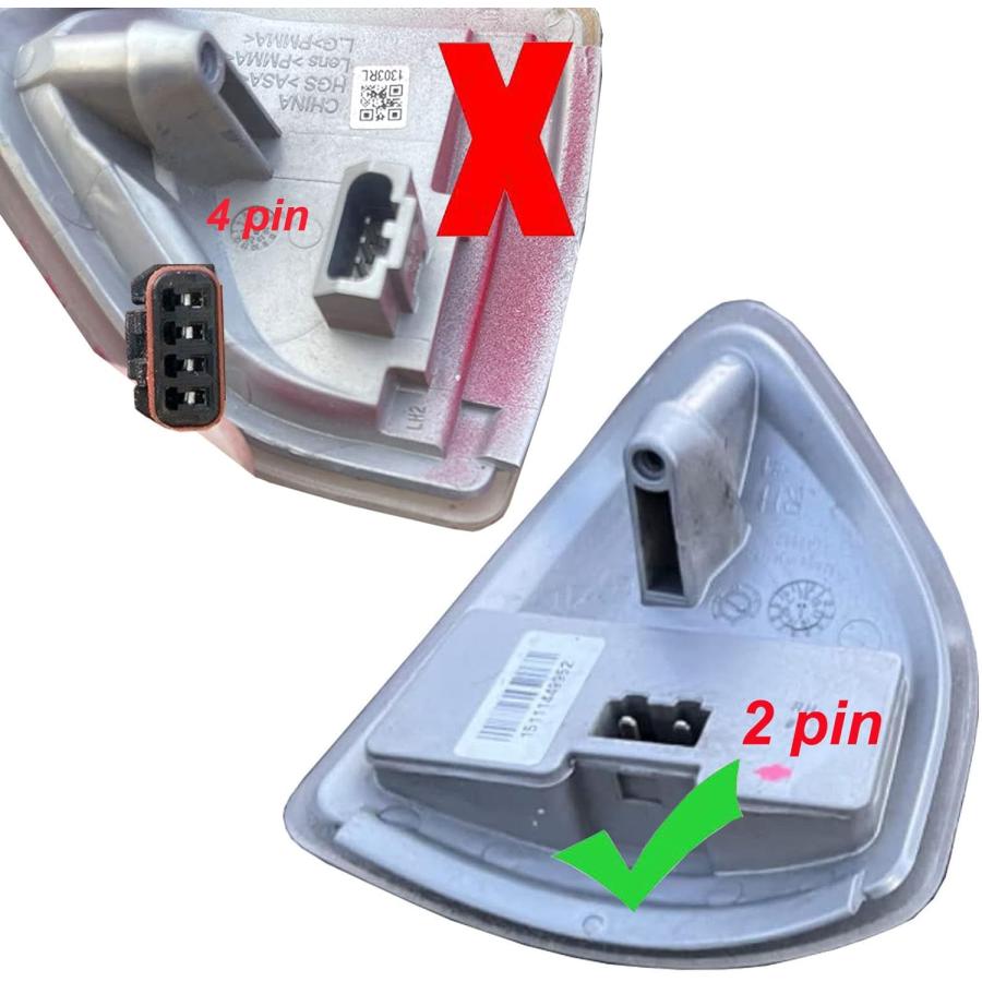 【並行輸入品】autboom スイッチバック ラムサイドミラー ウインカー\u0026ランニングライトアセンブリ DRLインジケーターストリップ ダッジラム15の画像