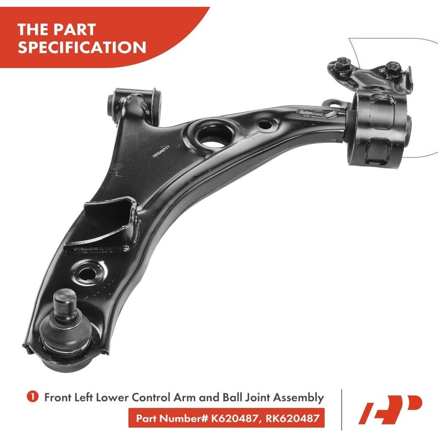 【並行輸入品】A-Premium Front Lower Suspension Kit Control Arm Ball Joint Tie Rodの画像