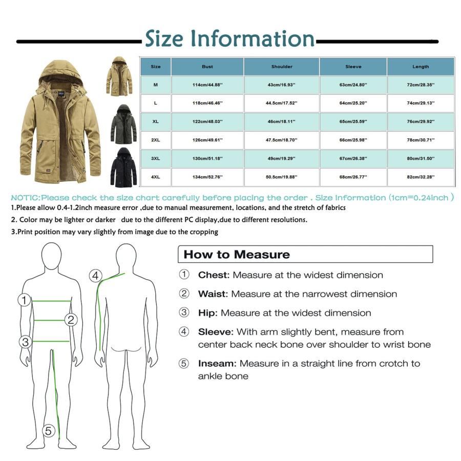 【並行輸入品】Jackets for Men, Mens Jacket Winter Jackets Men Big and Tall 4XLの画像