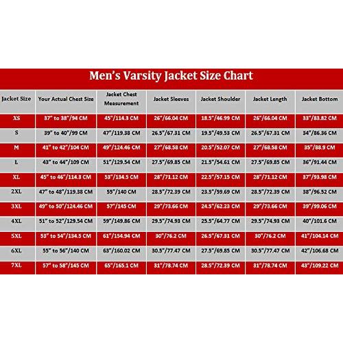 【並行輸入品】Varsity Jacket Letterman Baseball Jacket Wool body and Cowhide Lの画像