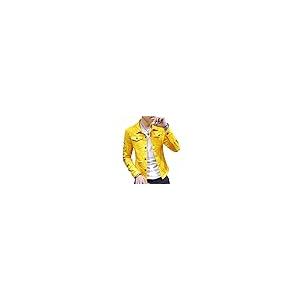 【並行輸入品】Male Korean Spring Hole Loose Tooling Jackets Leisure Denim Blazの画像