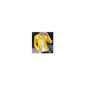【並行輸入品】Male Korean Spring Hole Loose Tooling Jackets Leisure Denim Blazの画像