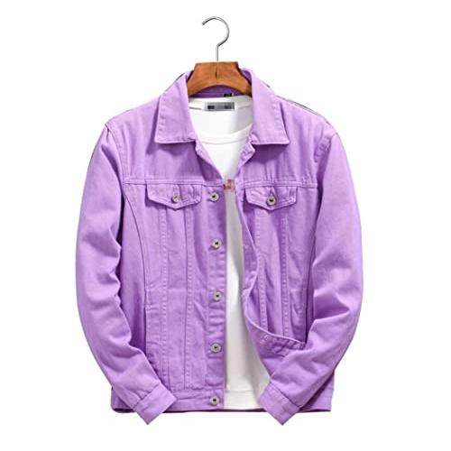 【並行輸入品】Men Denim Jackets Outwear Casual Cowboy Coats Spring Autumn Loosの画像